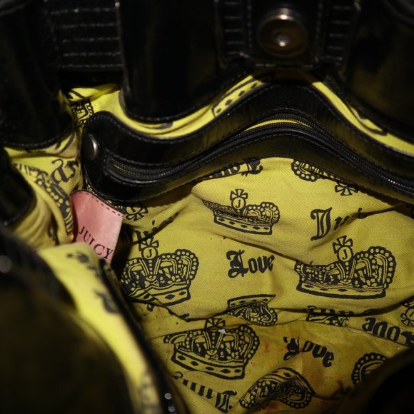 Juice Couture Black Patent Satchel - Picture 6 of 7